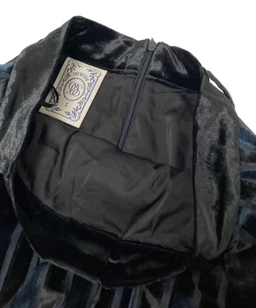 Tnewties（トゥエンティーズ）Tnewties (トゥエンティーズ) ベロアスカート ブラック×ネイビー サイズ:S 未使用品の古着・服飾アイテム