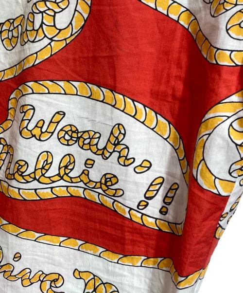 BODE（ボーディ）BODE (ボーディ) RODEO SLOGAN EASY PANTS レッド サイズ:S/Mの古着・服飾アイテム