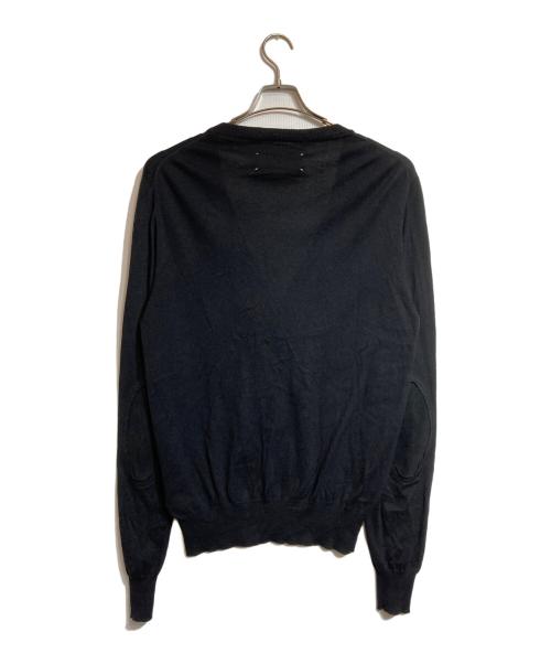 Maison Margiela（メゾンマルジェラ）Maison Margiela (メゾンマルジェラ) エルボーパッチカーディガン ブラック サイズ:Mの古着・服飾アイテム