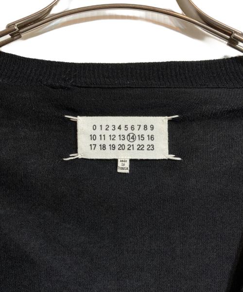 Maison Margiela（メゾンマルジェラ）Maison Margiela (メゾンマルジェラ) エルボーパッチカーディガン ブラック サイズ:Mの古着・服飾アイテム
