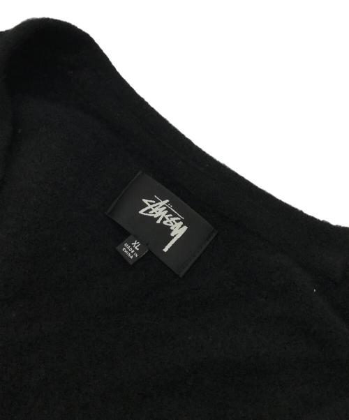 stussy（ステューシー）stussy (ステューシー) Brushed Cardigan ブラック サイズ:XLの古着・服飾アイテム