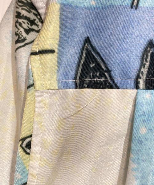 ANDERSSON BELL（アンダーソンベル）ANDERSSON BELL (アンダーソンベル) FISH FLOWER OPEN COLLAR SHIRT スカイブルー サイズ:Lの古着・服飾アイテム