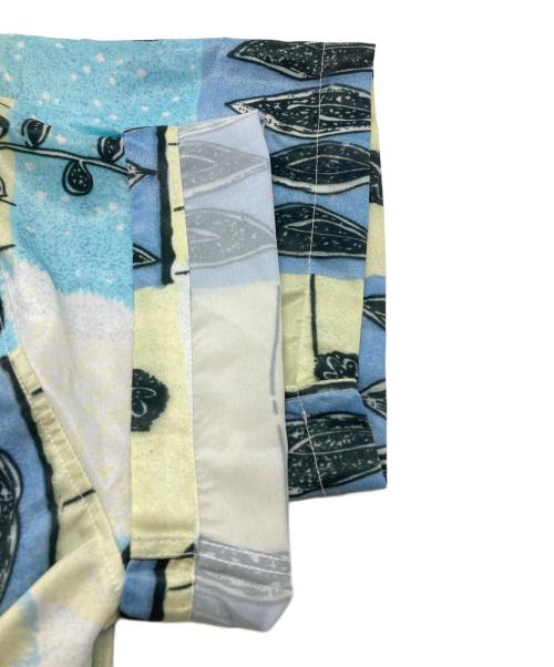 ANDERSSON BELL（アンダーソンベル）ANDERSSON BELL (アンダーソンベル) FISH FLOWER OPEN COLLAR SHIRT スカイブルー サイズ:Lの古着・服飾アイテム