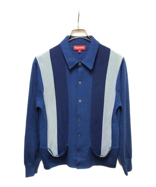 SUPREME（シュプリーム）SUPREME (シュプリーム) ArrowStriped poloSweater ブルー サイズ:Ｓの古着・服飾アイテム