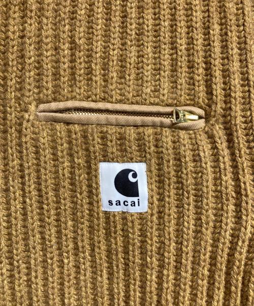 sacai（サカイ）sacai (サカイ) CarHartt (カーハート) Carhartt WIP Knit Pullover Detroit ベージュ サイズ:3の古着・服飾アイテム