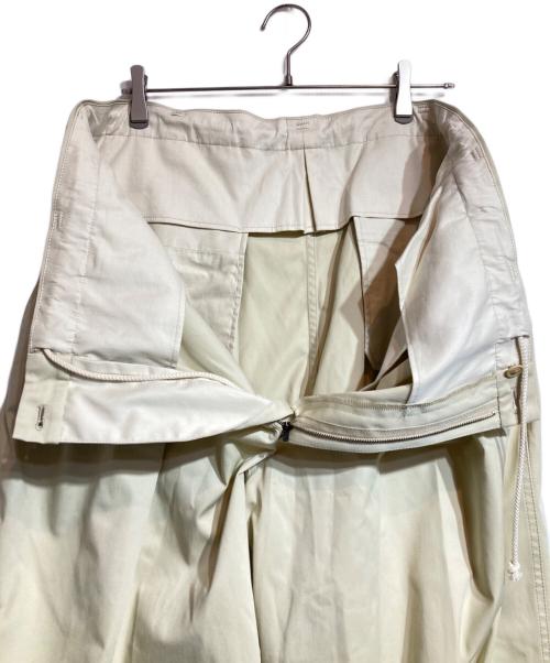 Y's for men（ワイズフォーメン）Y'S for men (ワイズフォーメン) T/C TWILL PANTS WITH 12-TUCKS ベージュ サイズ:3の古着・服飾アイテム