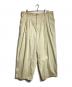 Y'S for men（ワイズフォーメン）の古着「T/C TWILL PANTS WITH 12-TUCKS」｜ベージュ