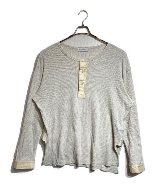 Yohji Yamamoto pour homme（ヨウジヤマモト プールオム）Yohji Yamamoto pour homme (ヨウジヤマモト プールオム) ドッキングヘンリーネックサーマルカットソー グレー サイズ:3の古着・服飾アイテム