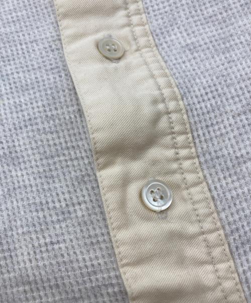 Yohji Yamamoto pour homme（ヨウジヤマモト プールオム）Yohji Yamamoto pour homme (ヨウジヤマモト プールオム) ドッキングヘンリーネックサーマルカットソー グレー サイズ:3の古着・服飾アイテム