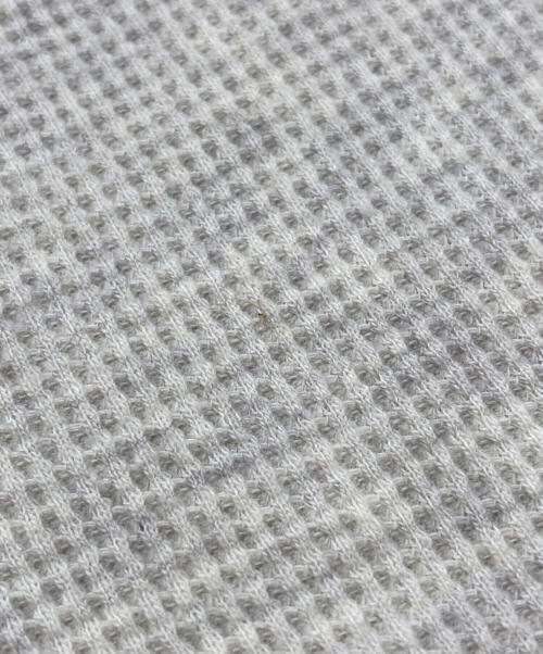 Yohji Yamamoto pour homme（ヨウジヤマモト プールオム）Yohji Yamamoto pour homme (ヨウジヤマモト プールオム) ドッキングヘンリーネックサーマルカットソー グレー サイズ:3の古着・服飾アイテム