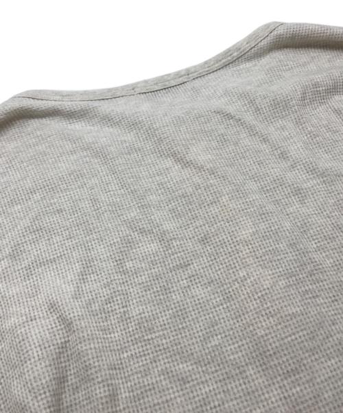 Yohji Yamamoto pour homme（ヨウジヤマモト プールオム）Yohji Yamamoto pour homme (ヨウジヤマモト プールオム) ドッキングヘンリーネックサーマルカットソー グレー サイズ:3の古着・服飾アイテム