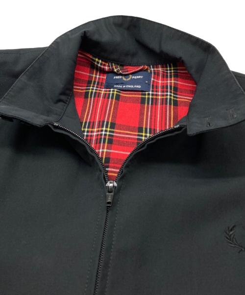 FRED PERRY（フレッドペリー）FRED PERRY (フレッドペリー) ブラックハリントンジャケット ブラック サイズ:Mの古着・服飾アイテム