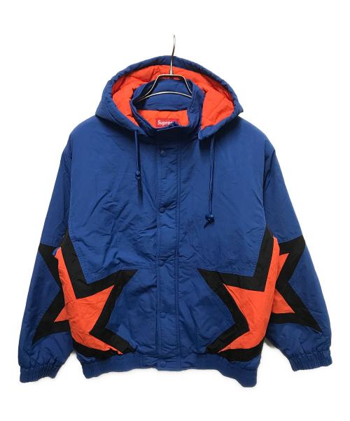 SUPREME（シュプリーム）SUPREME (シュプリーム) Stars Puffy Jacket ブルー サイズ:Mの古着・服飾アイテム