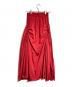 UN3D. (アンスリード) サイドギャザーボリュームスカート レッド サイズ:36：4000円