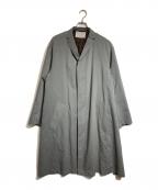 KOLORカラー）の古着「ウーリータフタコート」｜グレー
