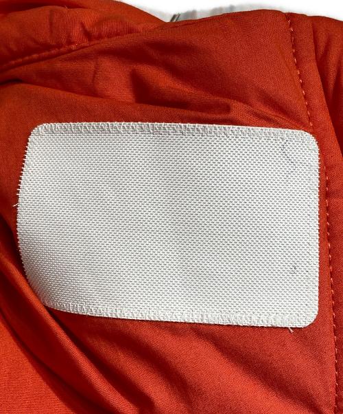 STONE ISLAND（ストーンアイランド）STONE ISLAND (ストーンアイランド) MARINA ワックスコーティングコットンポプリンダウンベスト オレンジ サイズ:Lの古着・服飾アイテム