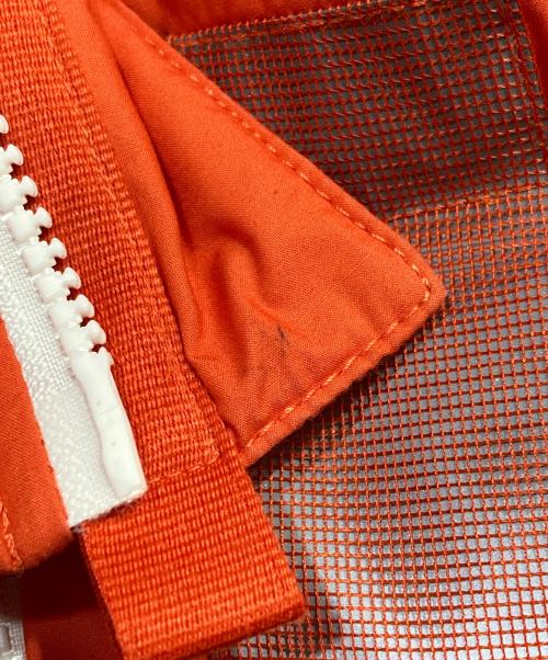 STONE ISLAND（ストーンアイランド）STONE ISLAND (ストーンアイランド) MARINA ワックスコーティングコットンポプリンダウンベスト オレンジ サイズ:Lの古着・服飾アイテム