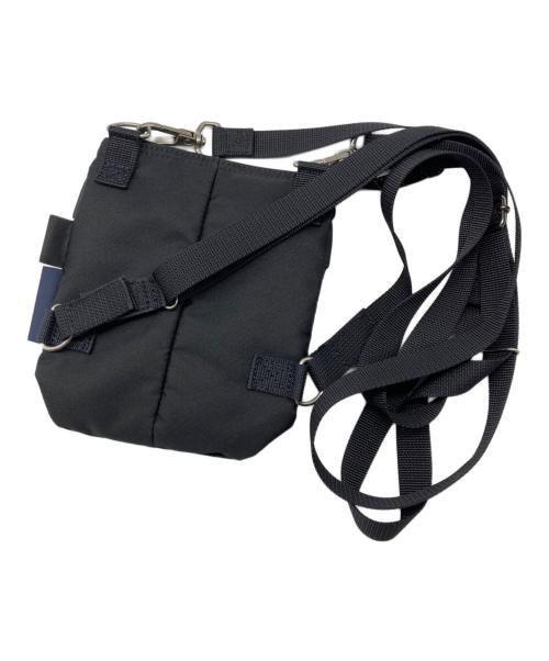 PORTER（ポーター）PORTER (ポーター) COMME des GARCONS (コムデギャルソン) エステルコーデュラオックスショルダーポーチ ブラックの古着・服飾アイテム