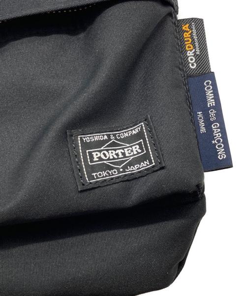 PORTER（ポーター）PORTER (ポーター) COMME des GARCONS (コムデギャルソン) エステルコーデュラオックスショルダーポーチ ブラックの古着・服飾アイテム