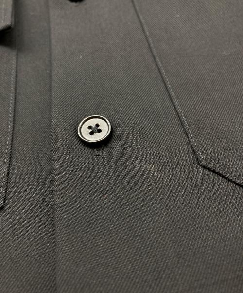 JIL SANDER（ジルサンダー）JIL SANDER (ジルサンダー) WOOL GABARDINE SHIRT ブラック サイズ:37の古着・服飾アイテム