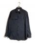 JIL SANDER（ジルサンダー）の古着「WOOL GABARDINE SHIRT」｜ブラック