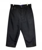 JUNYA WATANABE MANジュンヤワタナベマン）の古着「エステルヘビーツイル×フェイクレザーパンツ」｜ブラック