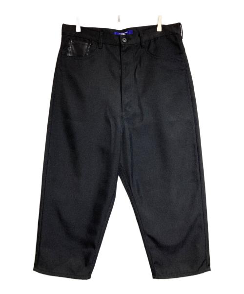 JUNYA WATANABE MAN（ジュンヤワタナベマン）JUNYA WATANABE MAN (ジュンヤワタナベマン) エステルヘビーツイル×フェイクレザーパンツ ブラック サイズ:Mの古着・服飾アイテム