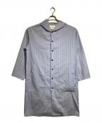 yoshio kuboヨシオクボ）の古着「PACKABLE SHIRT COAT」｜ブルー