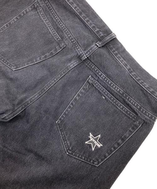 SUPREME（シュプリーム）SUPREME (シュプリーム) スター刺繍デニムパンツ ブラック サイズ:32の古着・服飾アイテム