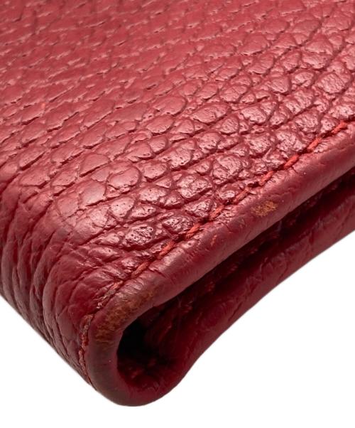 GUCCI（グッチ）GUCCI (グッチ) GGマーモントコンパクトウォレット レッドの古着・服飾アイテム