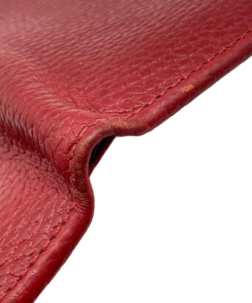 GUCCI（グッチ）GUCCI (グッチ) GGマーモントコンパクトウォレット レッドの古着・服飾アイテム