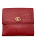 GUCCI（グッチ）の古着「GGマーモントコンパクトウォレット」｜レッド
