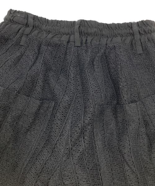 song for the mute（ソングフォーザミュート）Song for the Mute (ソングフォーザミュート) ELASTICATED WIDE LEG DRESS PANT/エラスティケ―テッド ワイドレッグ ドレスパンツ ブラック サイズ:44の古着・服飾アイテム