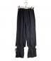 Song for the Mute（ソングフォーザミュート）の古着「ELASTICATED WIDE LEG DRESS PANT/エラスティケ―テッド ワイドレッグ ドレスパンツ」｜ブラック