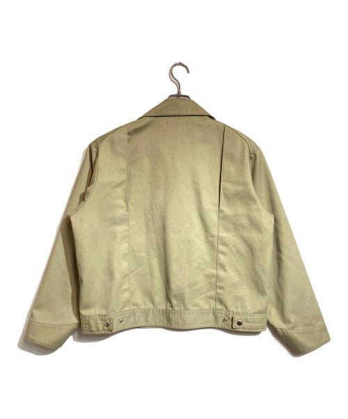 Dickies（ディッキーズ）Dickies (ディッキーズ) schott (ショット) ダブルライダースジャケット ベージュ サイズ:Mの古着・服飾アイテム