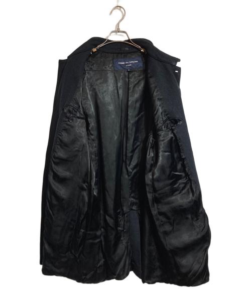 COMME des GARCONS HOMME（コムデギャルソン オム）COMME des GARCONS HOMME (コムデギャルソン オム) ウーステンカラーコート ブラック サイズ:Sの古着・服飾アイテム