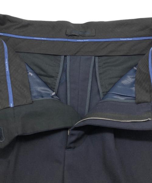 nobuyuki matsui（ノブユキマツイ）nobuyuki matsui (ノブユキマツイ) モヘアスラックス ネイビー サイズ:3の古着・服飾アイテム