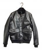 Thee Hysteric XXXジィ ヒステリックトリプルエックス）の古着「カウレザーA-1ジャケット」｜ブラック