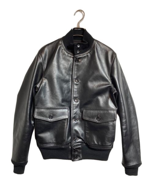 Thee Hysteric XXX（ジィ ヒステリックトリプルエックス）Thee Hysteric XXX (ジィ ヒステリックトリプルエックス) カウレザーA-1ジャケット ブラック サイズ:Ｓの古着・服飾アイテム