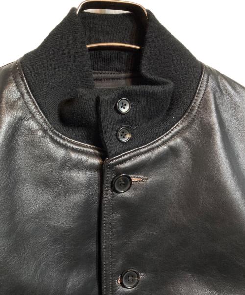 Thee Hysteric XXX（ジィ ヒステリックトリプルエックス）Thee Hysteric XXX (ジィ ヒステリックトリプルエックス) カウレザーA-1ジャケット ブラック サイズ:Ｓの古着・服飾アイテム