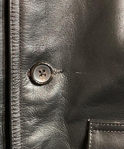 Thee Hysteric XXX（ジィ ヒステリックトリプルエックス）Thee Hysteric XXX (ジィ ヒステリックトリプルエックス) カウレザーA-1ジャケット ブラック サイズ:Ｓの古着・服飾アイテム