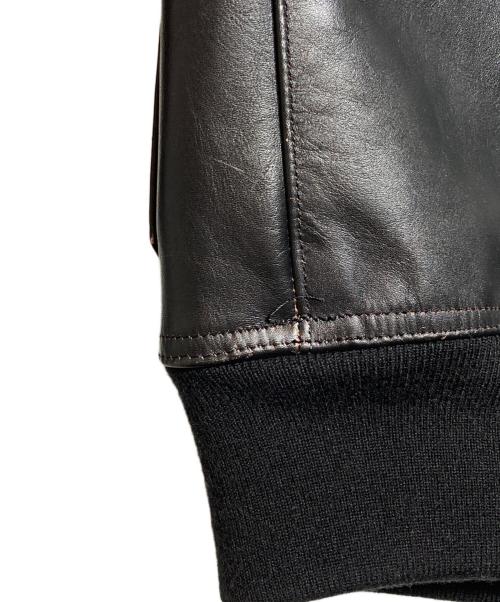 Thee Hysteric XXX（ジィ ヒステリックトリプルエックス）Thee Hysteric XXX (ジィ ヒステリックトリプルエックス) カウレザーA-1ジャケット ブラック サイズ:Ｓの古着・服飾アイテム