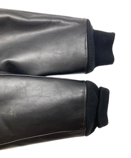 Thee Hysteric XXX（ジィ ヒステリックトリプルエックス）Thee Hysteric XXX (ジィ ヒステリックトリプルエックス) カウレザーA-1ジャケット ブラック サイズ:Ｓの古着・服飾アイテム