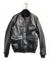 Thee Hysteric XXX（ジィ ヒステリックトリプルエックス）の古着「カウレザーA-1ジャケット」｜ブラック