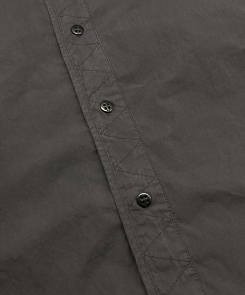 Denham（デンハム）Denham (デンハム) バンドカラーシャツ グレー サイズ:XSの古着・服飾アイテム