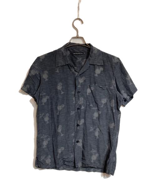 Thee Hysteric XXX（ジィ ヒステリックトリプルエックス）Thee Hysteric XXX (ジィ ヒステリックトリプルエックス) 総柄開襟シャツ グレー サイズ:Mの古着・服飾アイテム