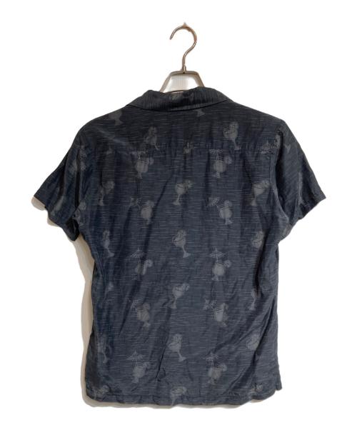 Thee Hysteric XXX（ジィ ヒステリックトリプルエックス）Thee Hysteric XXX (ジィ ヒステリックトリプルエックス) 総柄開襟シャツ グレー サイズ:Mの古着・服飾アイテム