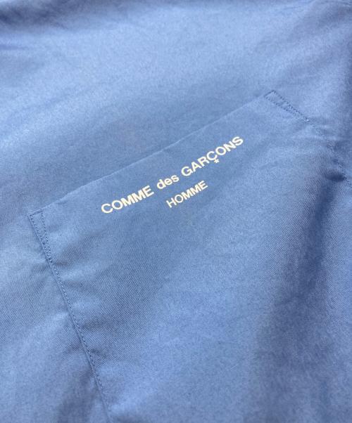 COMME des GARCONS HOMME（コムデギャルソン オム）COMME des GARCONS HOMME (コムデギャルソン オム) ロゴオーバーサイズシャツ ブルー サイズ:Lの古着・服飾アイテム