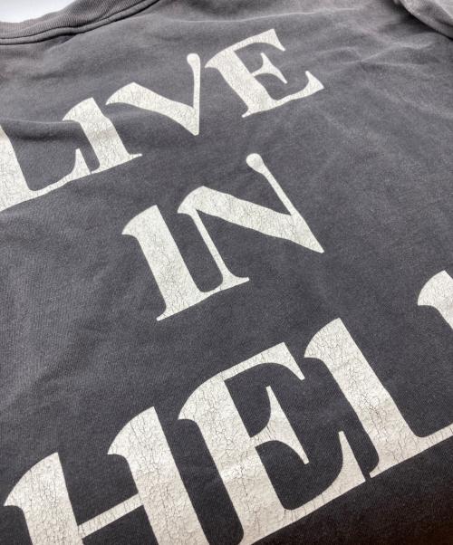 SAINT MICHAEL（セントマイケル）SAINT MICHAEL (セントマイケル) LS TEE/LIVE IN HELL グレー サイズ:XLの古着・服飾アイテム