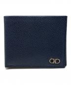 Salvatore Ferragamoサルヴァトーレ フェラガモ）の古着「ガンチーニ2つ折り財布」｜ネイビー